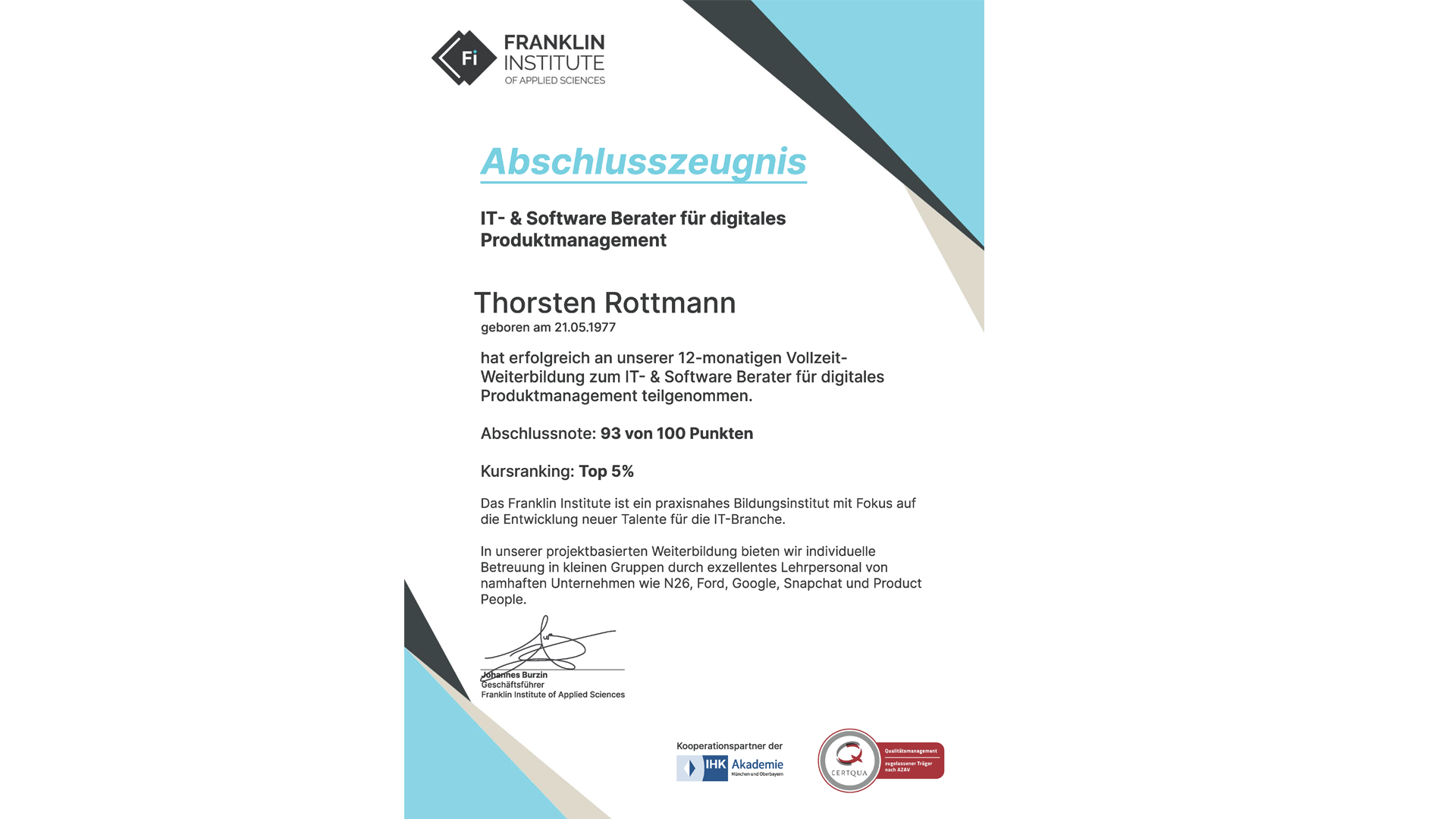 IT & Software Berater im digitalen Produktmanagement